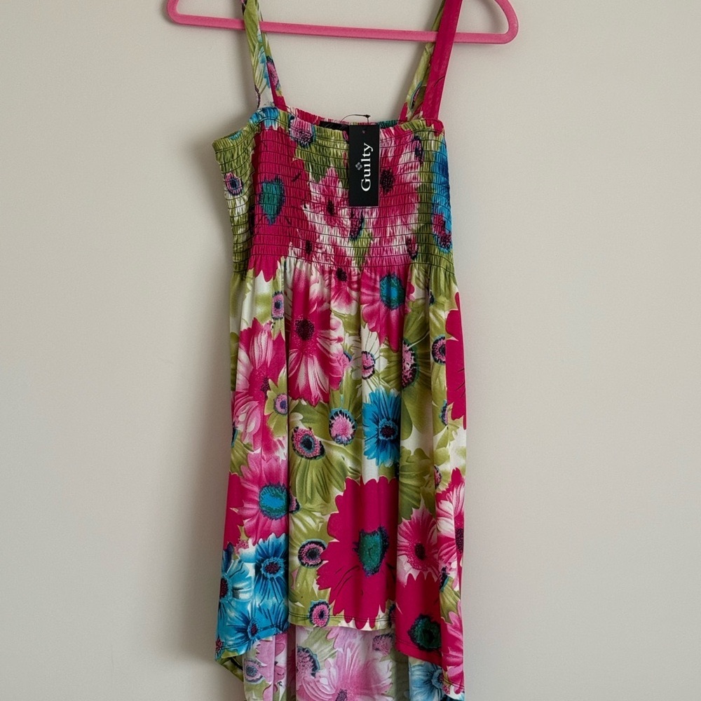 FLORAL STRAPLESS SUNDRESS SZ. L